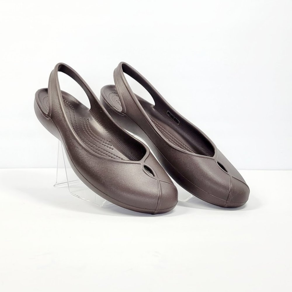 CROCS sandals flats shoes Sz 11